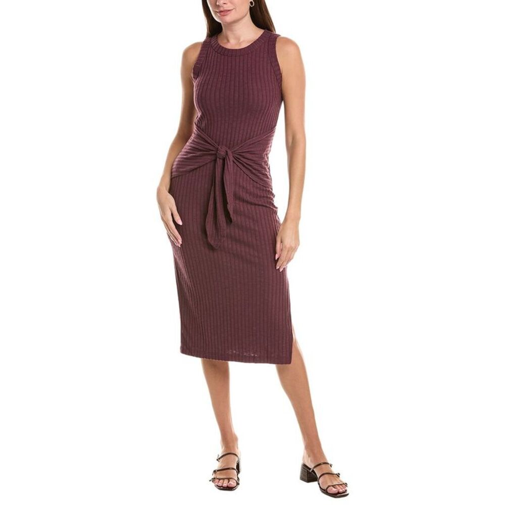 Michael Stars Womens Solana Midi Dress, Purple